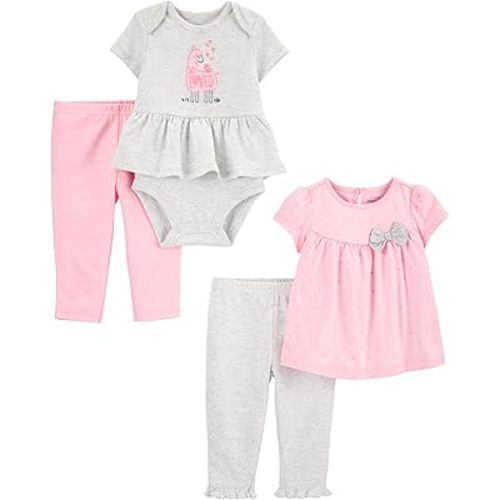 Simple Joys by Carter's Baby Girls' 4-Piece Bodysuit
