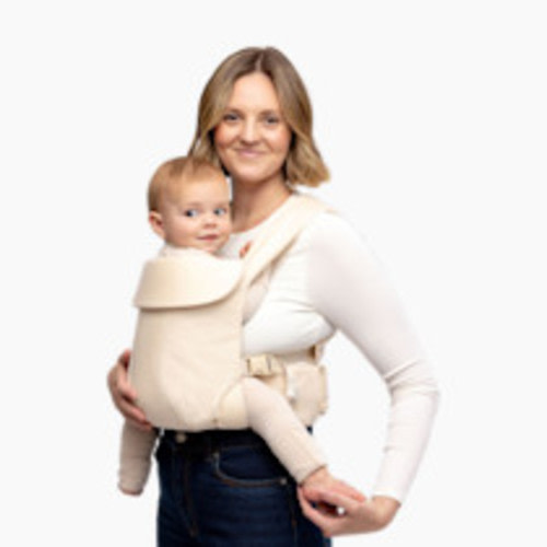 WildBird - Aerial Carrier - 7 to 45 lbs - for Moms, Dads & Caregivers - 100% Natural European Linen Fibers - Versatile & Adjustable - Small Size - Sparrow Fabric