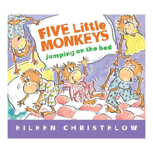 Five Little Monkeys Jumping on the Bed Padded Board Book - (Five Little Monkeys Story) by Eileen Christelow