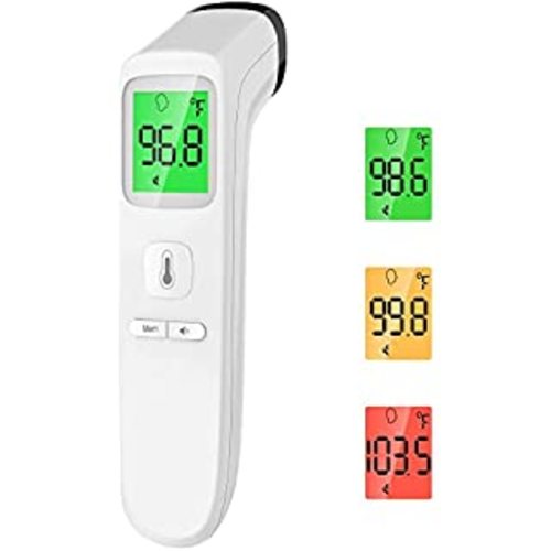 Baby Digital Thermometer, No-Touch Forehead Thermometer for Adults, Kids, Toddlers, Infrared Temporal Thermometer with Silent Mode, FSA HSA Eligible