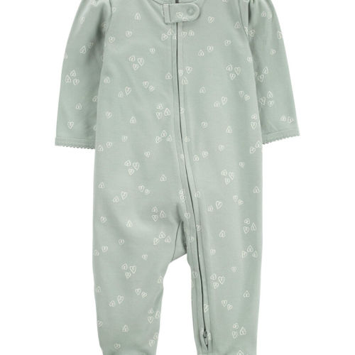 Green Baby Bee Zip 2-Way Zip Cotton Sleep & Play | carters.com