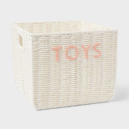 Kids' Large Woven Toys Storage Basket Natural - Pillowfort™