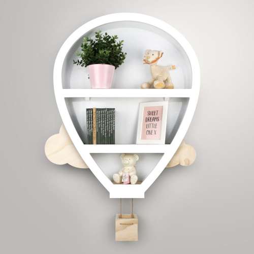 Hot Air Balloon Nursery Shelves, Nursery Deco, Nursery Furniture, Nursery Ideas, Book Shelf, Shelves, Wall Shelves, Floating Shelves