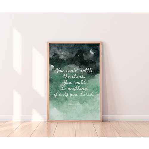 Throne of Glass Quote Print: You Could Rattle the Stars (PDF Download 8.5x11in)