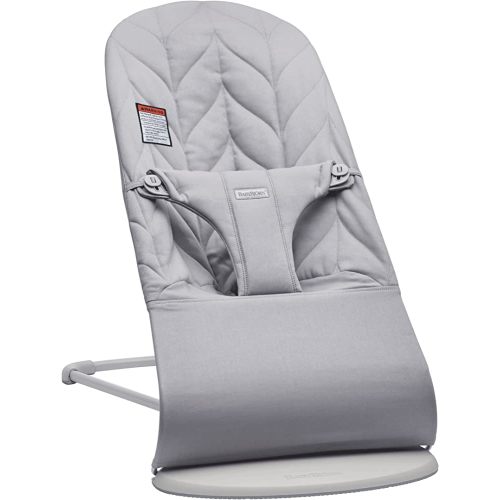 BabyBjörn Bouncer Bliss, Cotton, Petal Quilt, Light gray