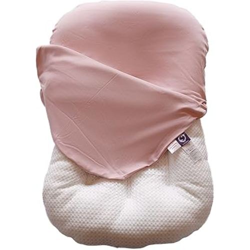 Infant Lounger, Baby Nest Cover for Baby Girls & Boys, Newborn Essentials for Baby 0-12 Months, 100% Cotton Breathable (Mistyrose)