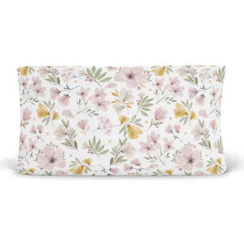 Maeve's Mauve & Mustard Floral Changing Pad Cover