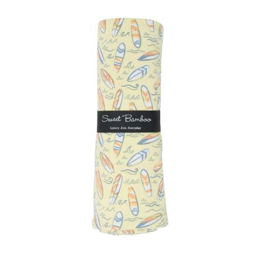 Surfboard Waves Baby Swaddle