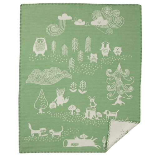 Little Bear Organic Brushed Cotton Baby Blanket, Three Color Variants