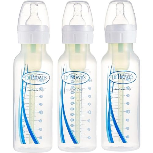Dr. Brown's Options Narrow, 3 Pack, Clear, 8 Ounce