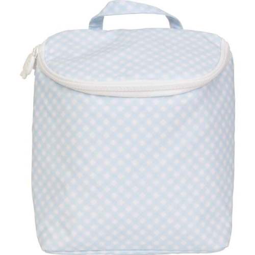 The Bottle Bag, Blue Gingham - Apple of My Isla | Maisonette