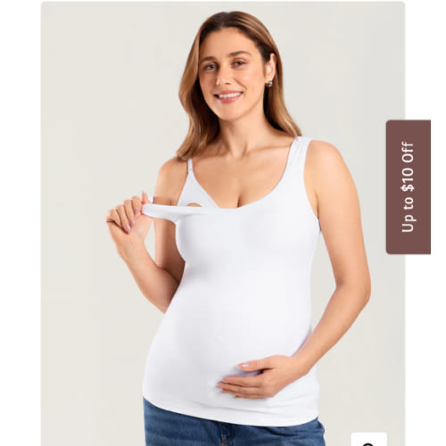MOMANDA Naterlax® V Neck Nursing Tank Top