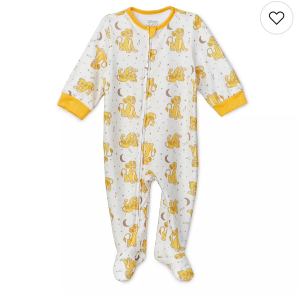Baby Disney’s The Lion King Ultra Soft Infant Simba Onesie