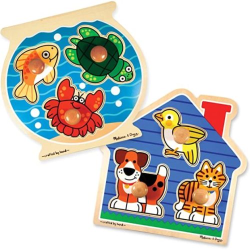 Melissa & Doug Jumbo Knob Wooden Puzzles Set