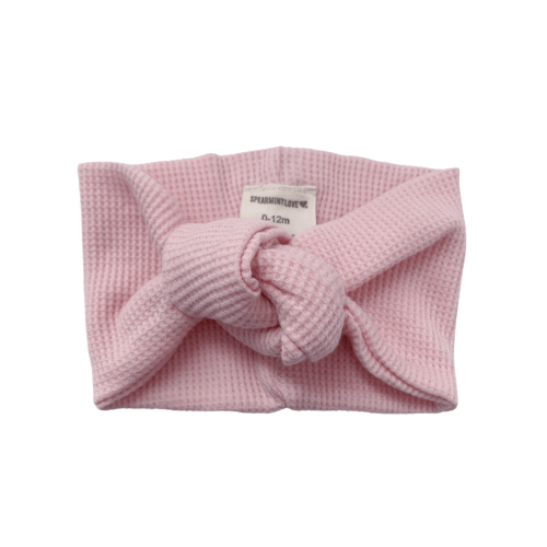 Organic Waffle Turban Headband, Blush