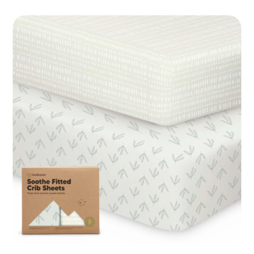 Soothe Fitted Crib Sheet - Fleur