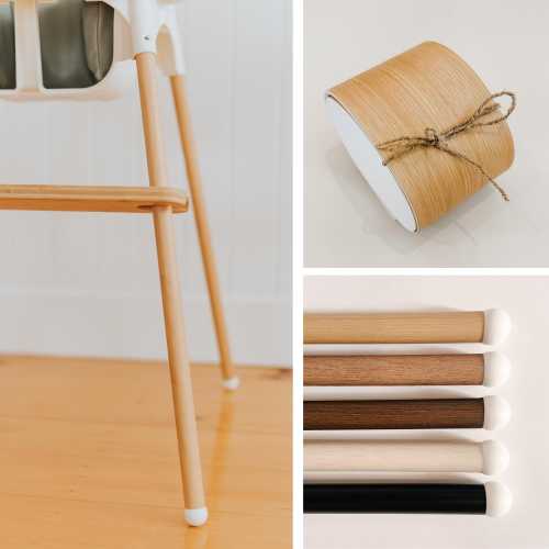 Leg Wraps for IKEA Antilop Highchair - Bamboo - Walnut - Matte Black - Maple