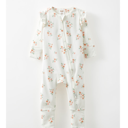 The Billie Long Sleeve Zip Romper