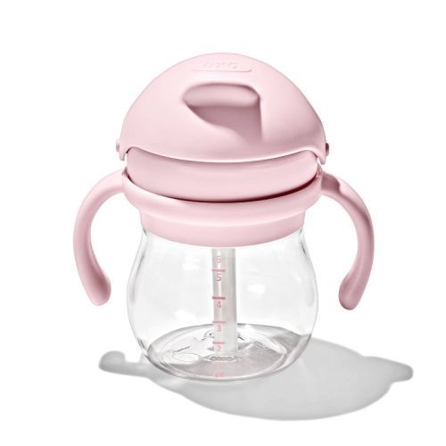 Oxo 6oz Tot Transitions Straw Cup With Removable Handles - Blossom