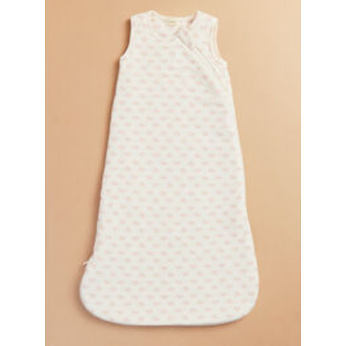 Annie Mini Bows Sleep Bag in Ivory & Pink | Tullabee