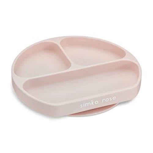 Simka Rose Silicone Suction Plate For Baby And Toddler