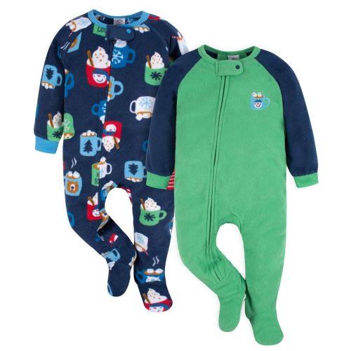 Gerber Baby And Toddler Boys' Blanket Sleepers - Mug - 3-6 Months - 2-pack