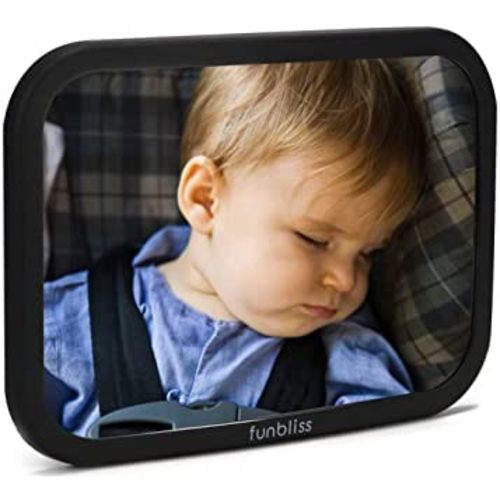Car Mirror Baby Rear Facing Seat,Baby Car Mirror Safely Monitor Infant Child in Rear Facing Car Seat,See Children or Pets in Backseat,Best Newborn Car Seat Accessories, Shatterproof