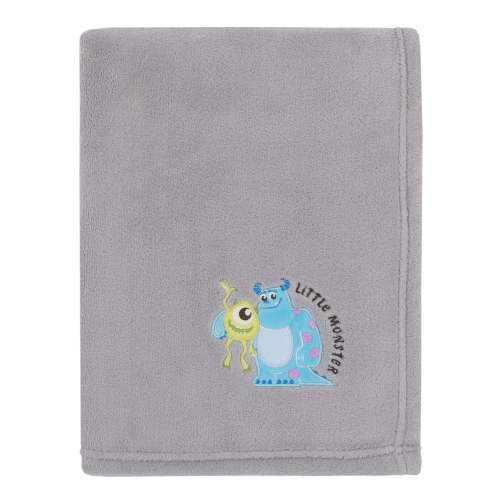 Disney Monsters, Inc. Cutest Little Monster Gray, Turquoise, Baby Blanket
