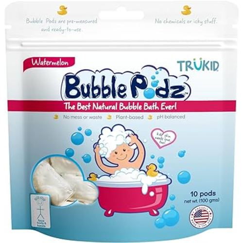 TruKid Bubble Podz Bubble Bath for Baby & Kids (Watermelon)