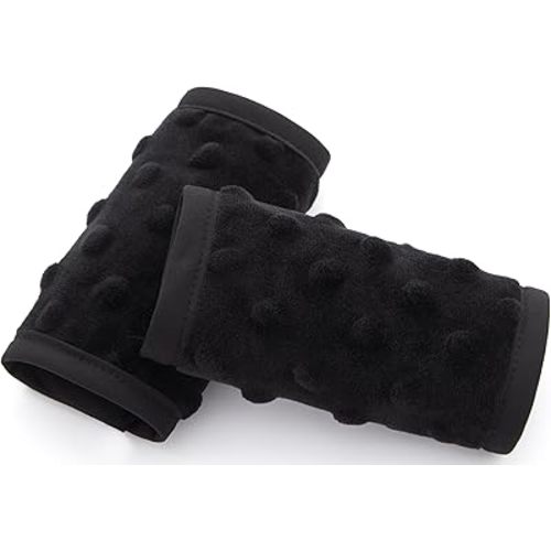 Pro Goleem Car Seat Strap Covers for Babies Unisex Soft Car Seat Strap Shoulder Pads for All Car Seats, Stroller, Pushcar, Small Size Designed for Newborn, Black