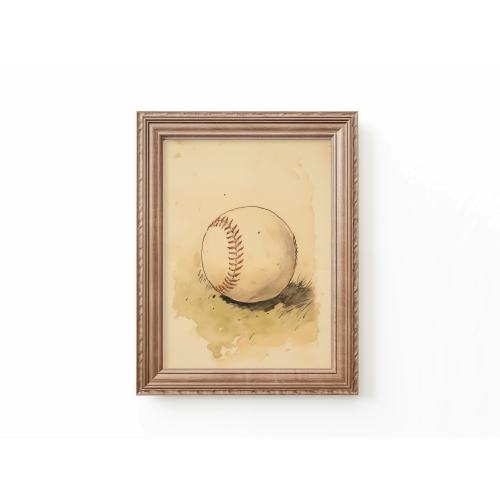 Baseball Picture Nursery Baseball Nursery Art Baseball Kids Room Art Baseball Theme Vintage Print Sports Art Nursery by Bespoke Littles