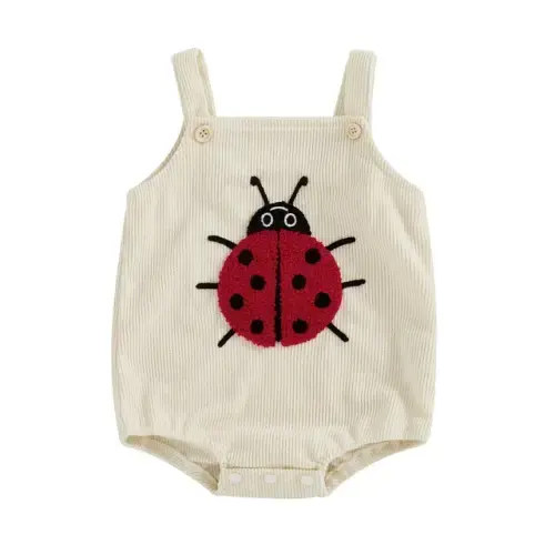 0-3m SUMMER Corduroy Romper - Hazel & Bo