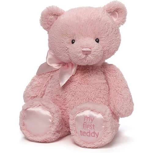 GUND Baby My First Teddy Bear, Ultra Soft Animal Plush Toy for Babies and Newborns, Pink, 15”