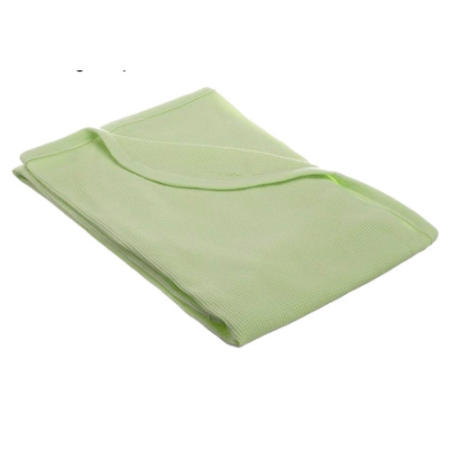 American Baby Company 100% Cotton Thermal Waffle Swaddle Blanket, Soft, Breathable & Stretchy, Celery, 30" x 40" for Boys and Girls, Perfect for Swaddling, Travel and Gifting