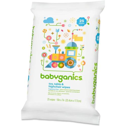 Babyganics - Toy and Table Wipes, 25 Ct