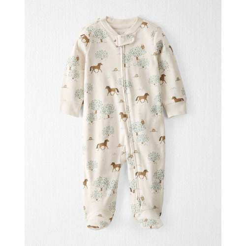 Baby Organic Cotton Sleep & Play Pajamas in Wild Horses - Little Planet | Carter's