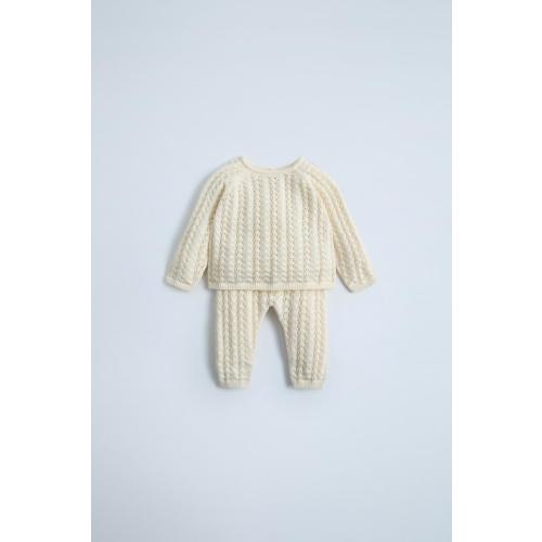 SILK COTTON KNIT SET - Ecru | ZARA United States