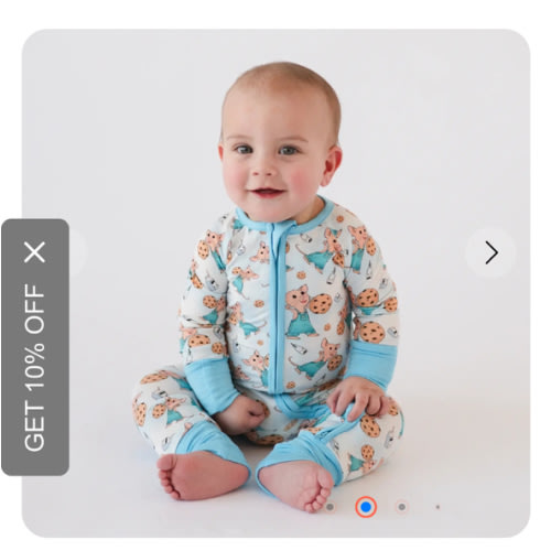 FancyPrince Mouse Cookies Milk Baby Bamboo Zipper Romper Pajamas
