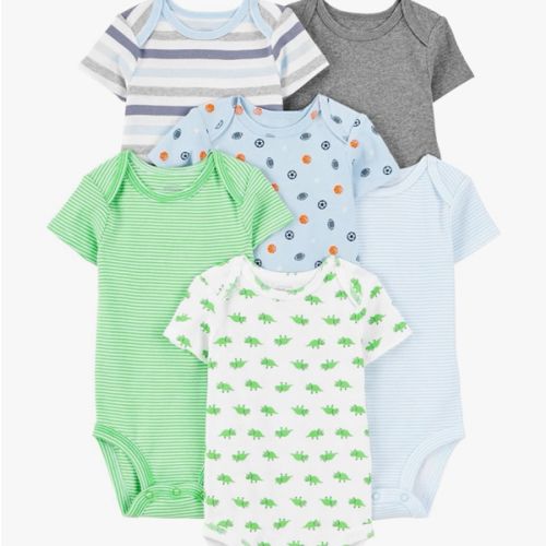 Simple Joys by Carter's Baby Boys' 6-Pack Short-Sleeve Bodysuit
