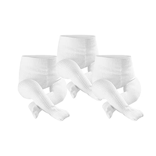 Petrass Baby Girls Cable Knitted Tights Infant Full-Footed Seamless Cotton Tights New-born Girls Seamless Leggings 3/4/5/6