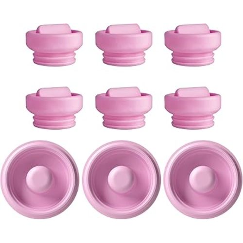6 Pack Duckbill Valve & 3 Pack Pump Seals Compatible with Elvie Stride Pump, Replacement Breast Pump Parts, Silicone Diaphragm, Breastfeeding Essentials, Not Original Pump Part/Accessories