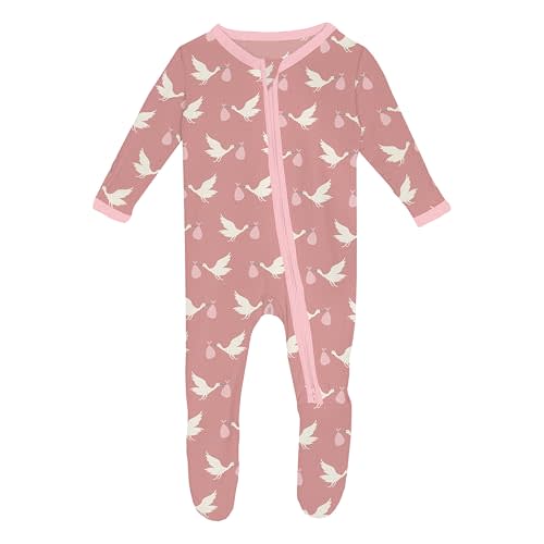 KicKee Welcome Home Footie with Zipper, Boy or Girl One-Piece, Super Soft Baby Clothes
