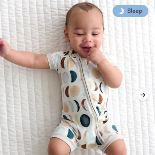 Luna Neutral Shorty Zippy - Little Sleepies