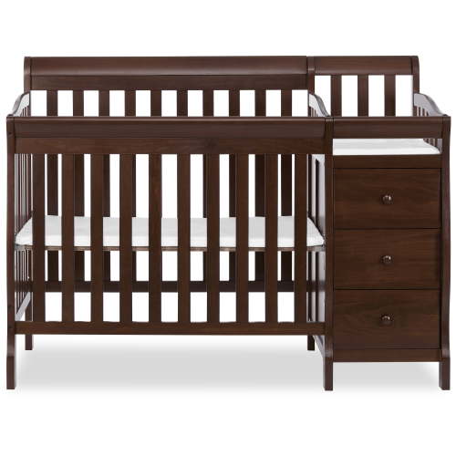 Dream On Me Jayden 4-in-1 Convertible Crib with Changer Espresso