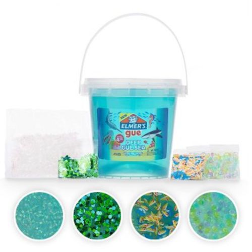 Elmer's Gue 1.5lb Deep Gue Sea Premade Slime Kit with Mix-Ins: Science Focus, Includes Storage Container & Instructions