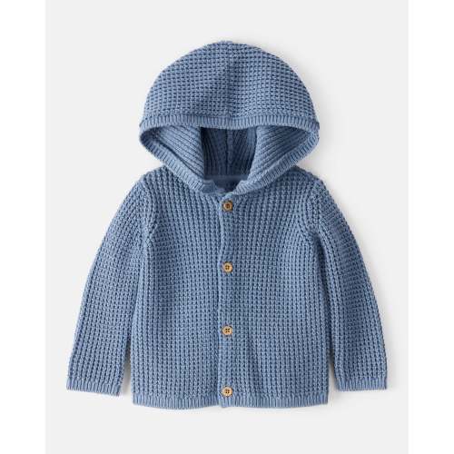 Baby Hooded Cotton Cardigan