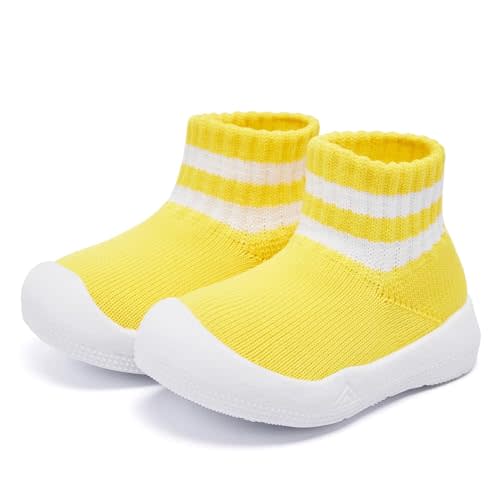 Eashi Baby Boy Girl Non-Skid Indoor Infant Walking Shoes Breathable Warm Elastic Sock Shoes with Memory Sole Protect Toes Outdoor Sneakers