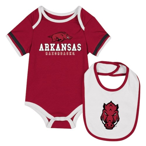Newborn & Infant Colosseum Cardinal Arkansas Razorbacks Bodysuit & Bib Set