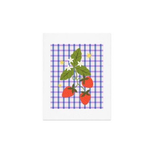 Deny Designs 11"x14" Melissa Donne Strawberries and Stars Art Print