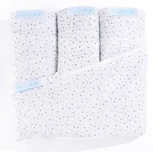 Crib Zip Sheet Starter Pack - Crib 3-Pack / Gray Dot